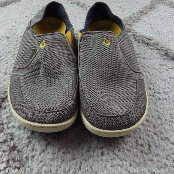 Olukai Men's Nohea Mesh Slip-On Moc Rock/Canoe 10188-RK12 Size 9 - Picture 1 of 10